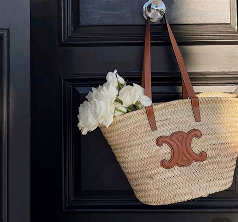 celine paris beach bag|celine straw tote bag.